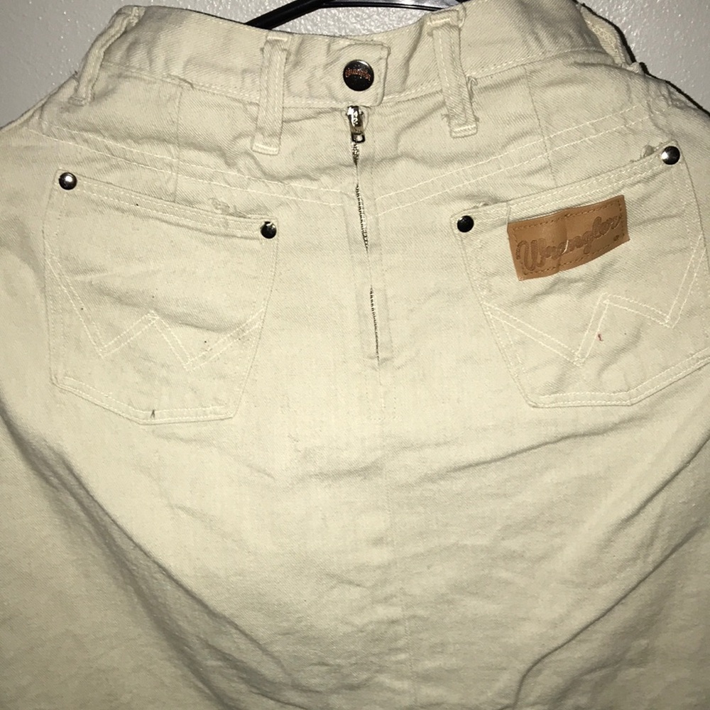 Vintage sanforized  Wrangler Off-White Skirt
